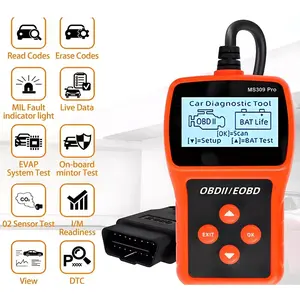 Car OBD2 Code Reader Check Engine Light Diagnostic Scanner, 9000+ Error Codes, Real-Time Data Stream, Battery Tester, Wide Vehicle Compatibility for All OBDII Cars