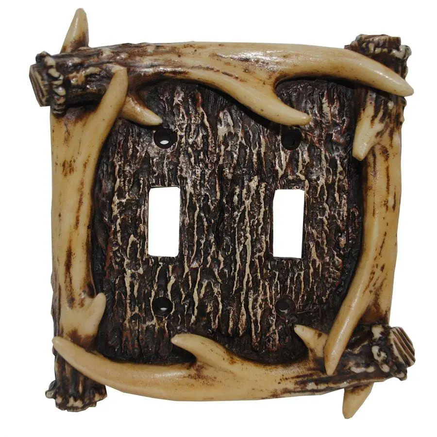 Antler Double Switch Wall Plate