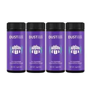 ADGLAMFUL Volumizing Hair Powder 4-Pack, Oil Control & 24-Hour Hold, For Fine Flat Hair, Adds Texturizing & Instant Volume,  Unisex, Travel Must-Have, 10g Each
