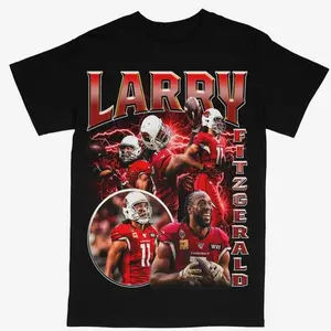 Larry Fitzgerald T-shirt For Men Women, For Fans Unisex Casual Streetswear Top Cardinals Football