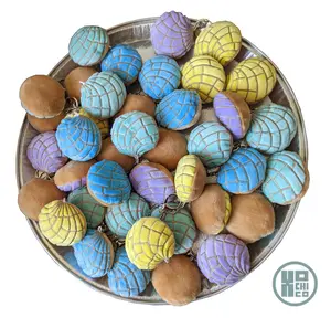 Pan Dulce "Pastel" Plush Concha Key Chain