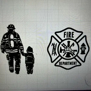 Firefighters stickers vinyl