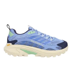 Merrell Womens Moab Speed Trail Running Sneakers Shoes - Blue