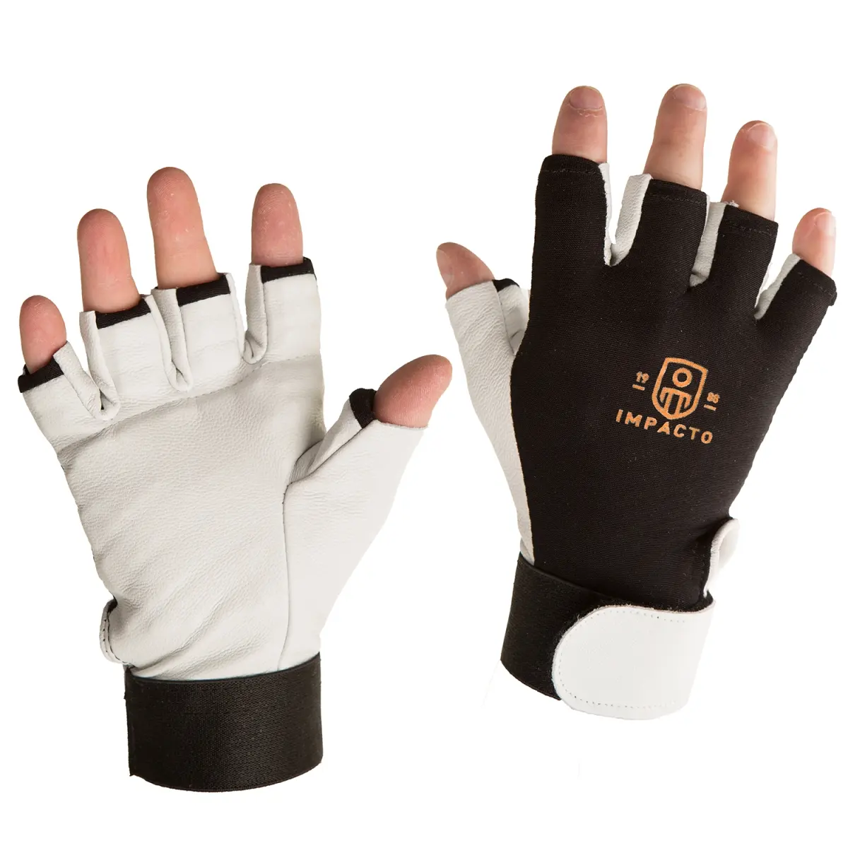 Impacto Protective Products Inc. BG40140 Anti-Vibration Air Glove for Hand-Held Power Tools, with Pearl Leather Thumb & Finger Gussets, Prevents Hand-Arm Vibration Syndrome, Aids Injury Prevention