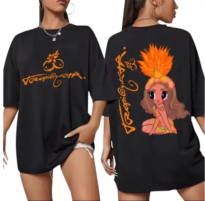 Karol Tropitour Tour 2026 Tropicoqueta Unisex Oversized Premium Cotton T-Shirt, Vintage Music Merch T-Shirt, Music Latin Style, New Album Gift For Fans
