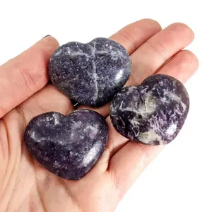 Lepidolite  Mini Heart 1.5" (15-22g) #SK9020