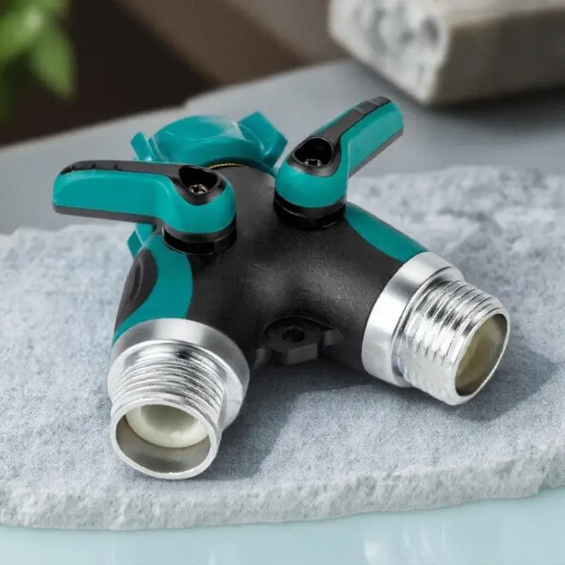 Garden Hose Connector, Adjustable Double Outlet Lawn Watering Valve, Durable Hose Connector, Garden Watering Tool, Gardening Tool Accessories, Watering For Garden