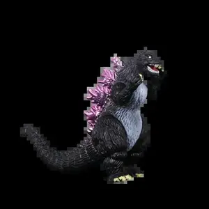 2024 New 10cm Godzilla VS Kingkong Gojira Soft Glue King Ghidorah Action Figure Movable Joints Model Toys For Kid Boy Gift