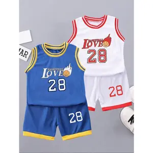Boy's Letter Print Tank Top & Shorts Set, Casual Sporty Round Neck Top & Shorts for Daily Wear, Kids Summer Clothes, Sporty Style Clothes, Athletic Tops