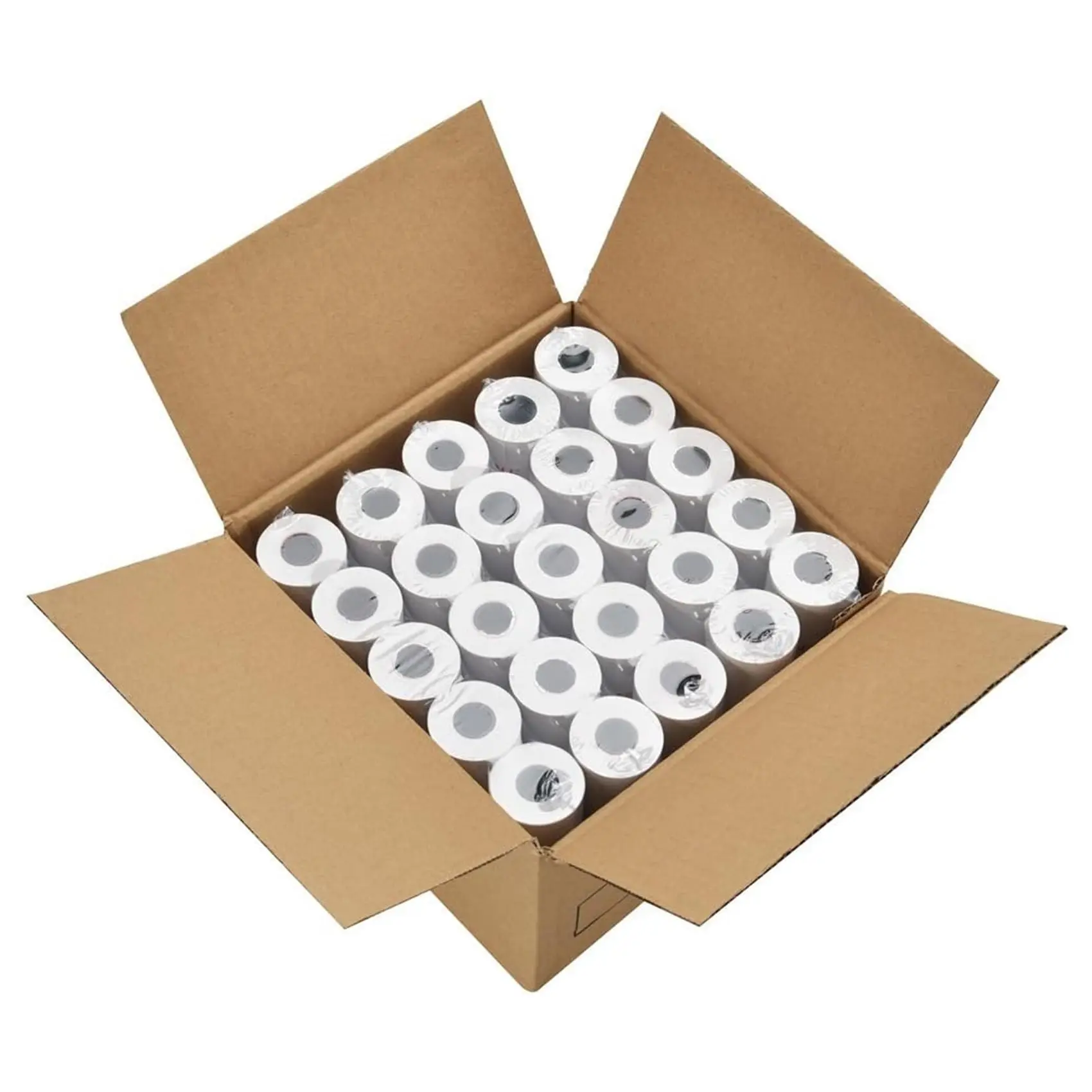 2 1/4" Thermal Paper Rolls - 50 Rolls of 2.25 x 50' Credit Card Receipt Paper, Compatible with Clover POS, Visa/MasterCard Terminals, & Standard Credit Card Machines