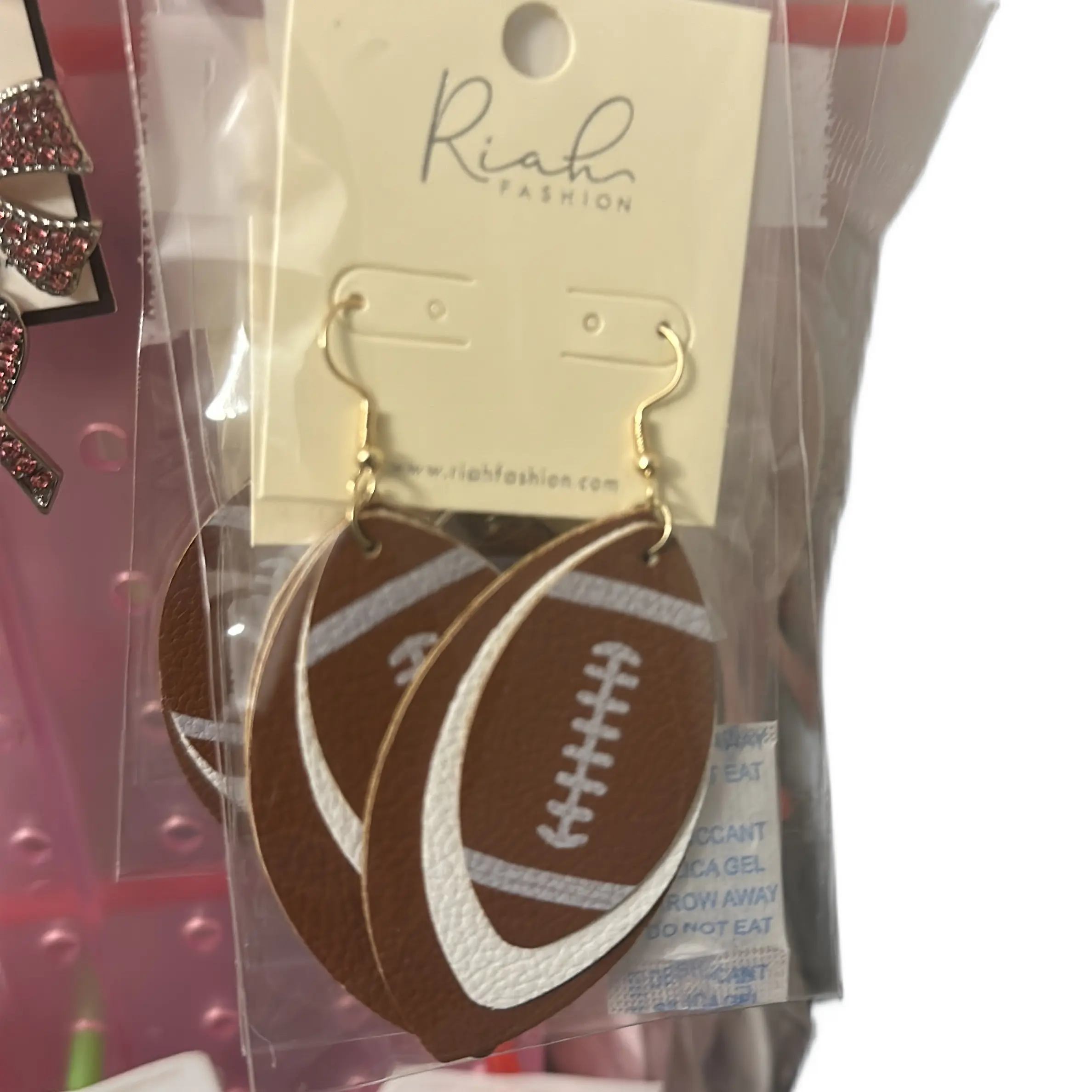 Football earrings