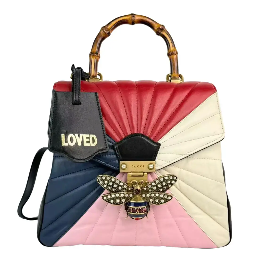 Pre-owned GUCCI Leather Backpacks Queen Margaret Multicolor Backpack