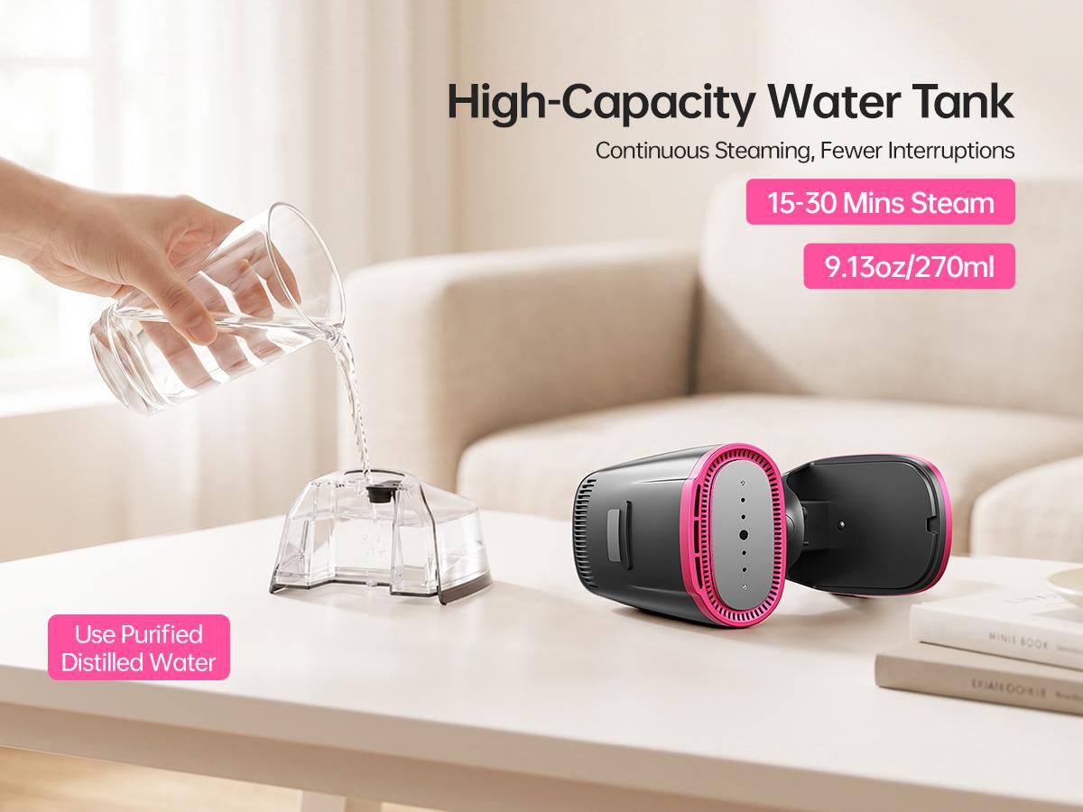 Dr.flash Vacuum Garment Steamer, Suction Steamer &Iron 2 In 1,270ml Big Capacity, 1400W Handheld Clothes Steamer, Portable Travel & Household Iron for Clothes, Fabrics, Large Cerannic Heat Panel Dr.flash Vacuum Garment Steamer, Suction Steamer &Iron 2 In 1,270ml Big Capacity, 1400W Handheld Clothes Steamer, Portable Travel & Household Iron for Clothes, Fabrics, Large Cerannic Heat Panel