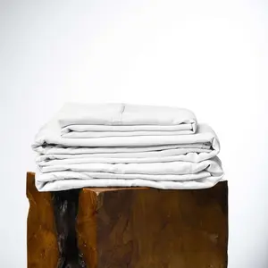 Eucalyptus Cooling Sheets Set – 100% Organic Tencel Lyocell – Queen Size – Hypoallergenic, Moisture-Wicking – Deep Pockets, Soft, Durable 60" X 80" [White Snow]