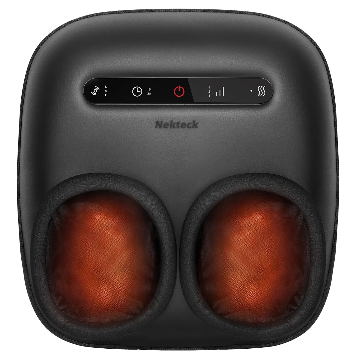 Nekteck Electric Shiatsu Foot Massager With Heat Boost Circulation Relieve Plantar Fasciitis Neuropathy 3 Intensity Levels Ideal Gift For Men and Women