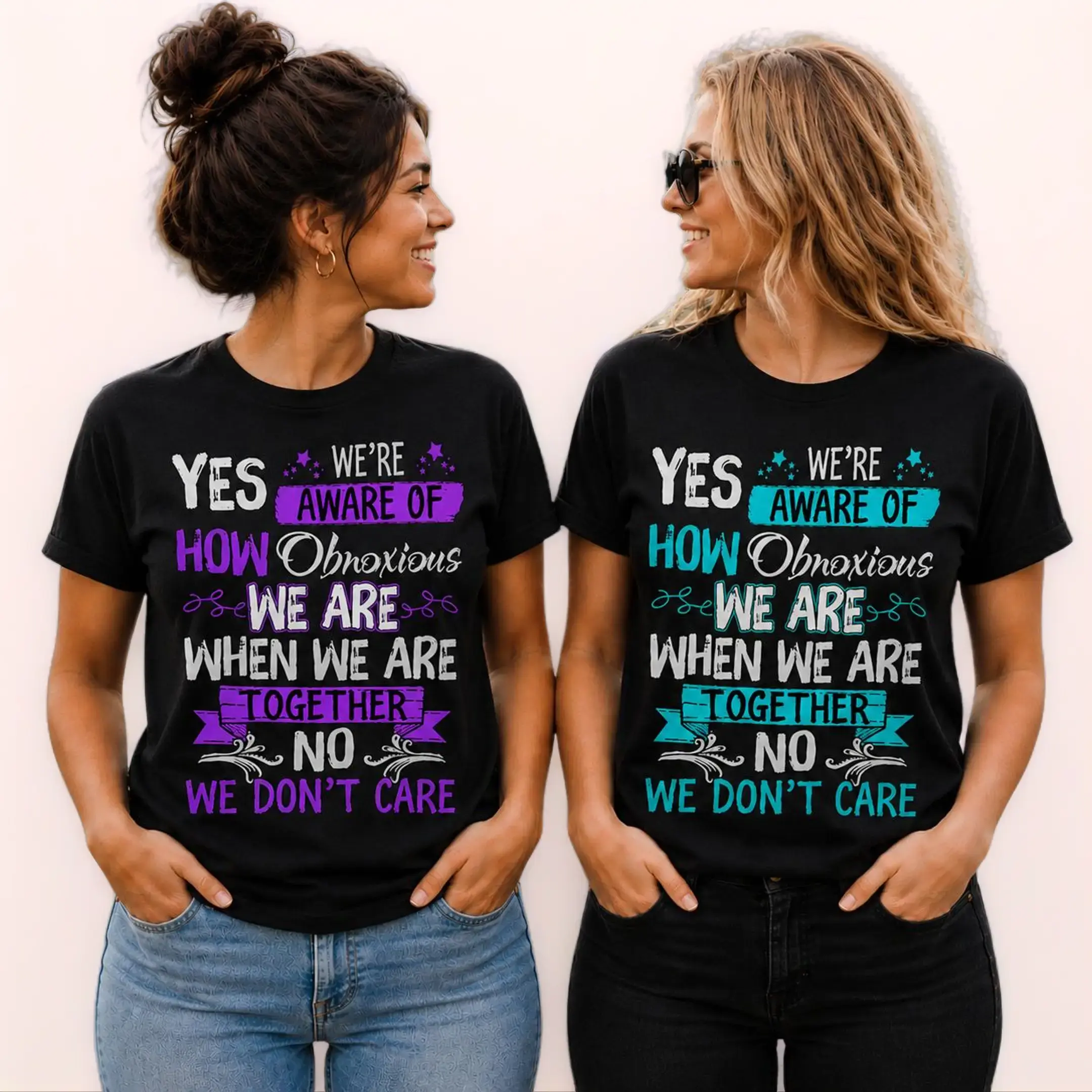 Matching Moments 2-Shirt Bundle | Mom & Daughter, Couples & Best Friends Matching Graphic Tees | Sizes S-5XL shirts women