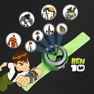BEN10 Anime Projection Watch Transformation Device Sound Light Action Figure Omnitrix Ben Model Toy Collect Ornaments Kids Gifts