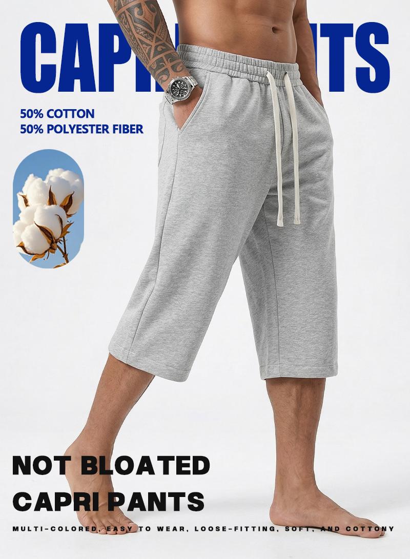 Men's Solid Pocket Waist Shorts, Lightweight Breathable Shorts, Casual Breathable Comfortable Shorts for Running Gym Workout, Men's Bottoms for All Seasons