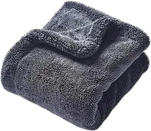 Ultra Absorbent Drying Towel 24"x 36" Extra Large Twisted Loop Microfiber for Cars & Trucks No Streaks Scratches or Water Spots Maximum Coverage 1400 GSM