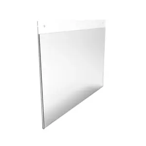 Wall Mount Sign Holder Clear Acrylic Picture Frame Transparent Poster Frame 12061-11X8.5-24PK