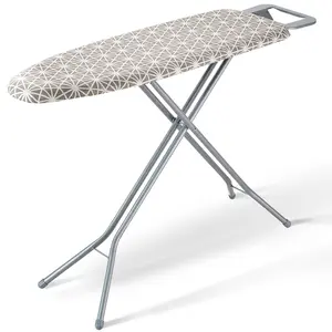 VEVOR Ironing Board with Large 51x 13 Ironing Surface, Thickened 4 Layers Iron Board with Heat Resistant Cover and 100 Cotton Cover, 7 Adjustable Heights Ironing Board for Home Laundry Room Use