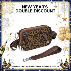 CN6051 Three-Layer Contrast Color Multifunctional ChestBag Polyester Material Waterproof Waist Bag lightweight commuter HandbagTikTokShopHolidayHau