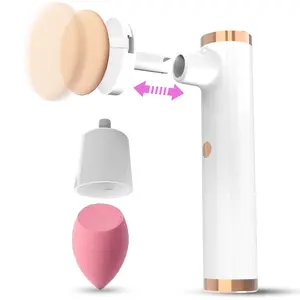 The electronic powder puff machine for makeup is suitable for most of the powder puffs and makeup eggs. It can evenly and quickly apply foundation make-up, which is simple and easy to use, especially suitable for novices.
