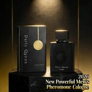 2026 New Pheromone Cologne for Men. Powered by pheromones that render polite refusal obsolete. This long-lasting scent is a collision of saffron, aged rum, and burnt cedar—warm, potent, and overwhelmingly present. Make her go wild for you all night long.