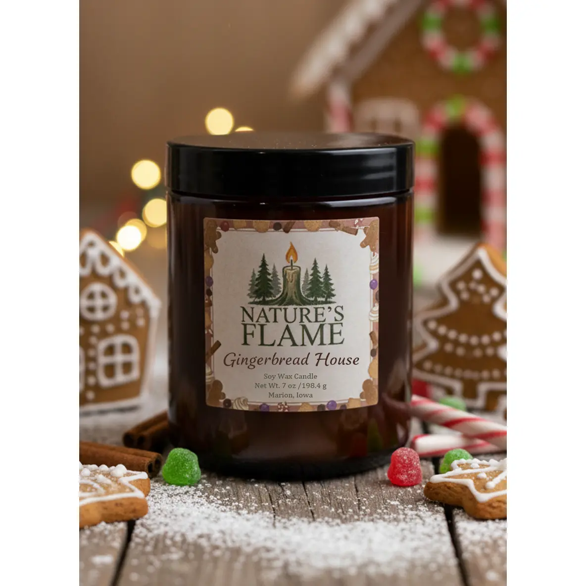 Gingerbread House 7 oz. Soy Wax Candle