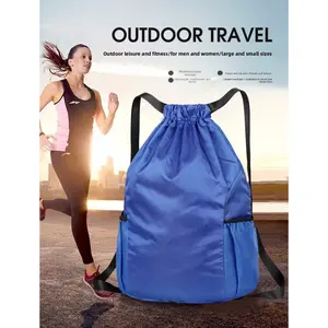 Large Capacity Soccer & Basketball Drawstring Backpack - Gym Bag for Sports Training & Fitness Workouts, Durable Outdoor String Bag for Students, Dual-Use Shoulder Bag for Game Days & Practice Sessions