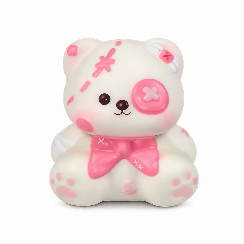 Patch Bear Slow Rising Squishy Toy, Soft Hand Fidget, Sensory Stress Reliever, Anxiety Relief Product Decompression Squeeze Stress Relief Gadget, Cute Kawaii Gift