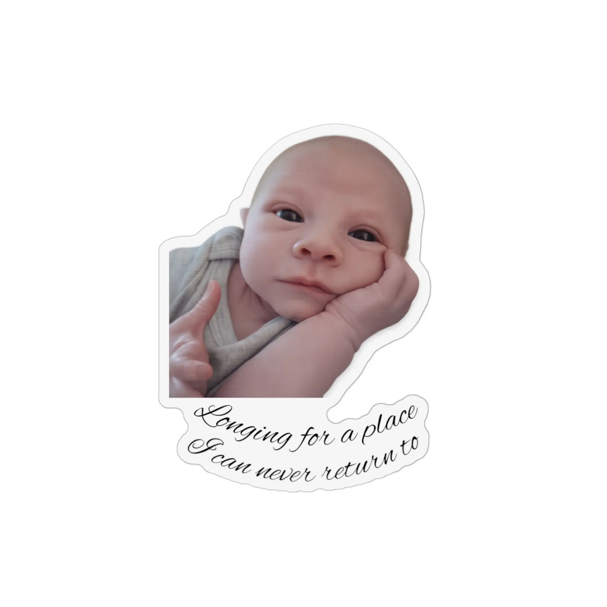 Baby Photo Memorial Magnet | Custom Shape Photo Magnet, Personalized Keepsake