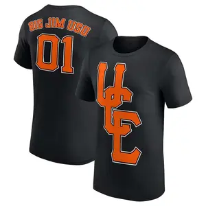 Men's Black Jimmy Uso Big Jim T-Shirt Professional Wrestler Tee For Man and Woman Unisex T-Shirt Hoodie Graphic Basic Cotton Tops Casual All Seasons