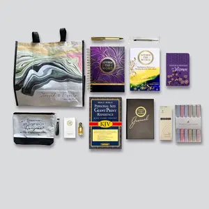 52 Week Prayer Warrior Mega Bundle - Spiritual Growth Kit Includes Journal, Bible, Highlighters and Accessories