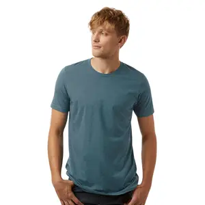 Tultex Men’s CVC T-Shirt 52/48 Cotton Polyester Blend Solid Color Plain Tees Bulk Pack for Printing or Everyday Wear
