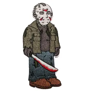 Jason iron on patch for women, men, and kids clothing.