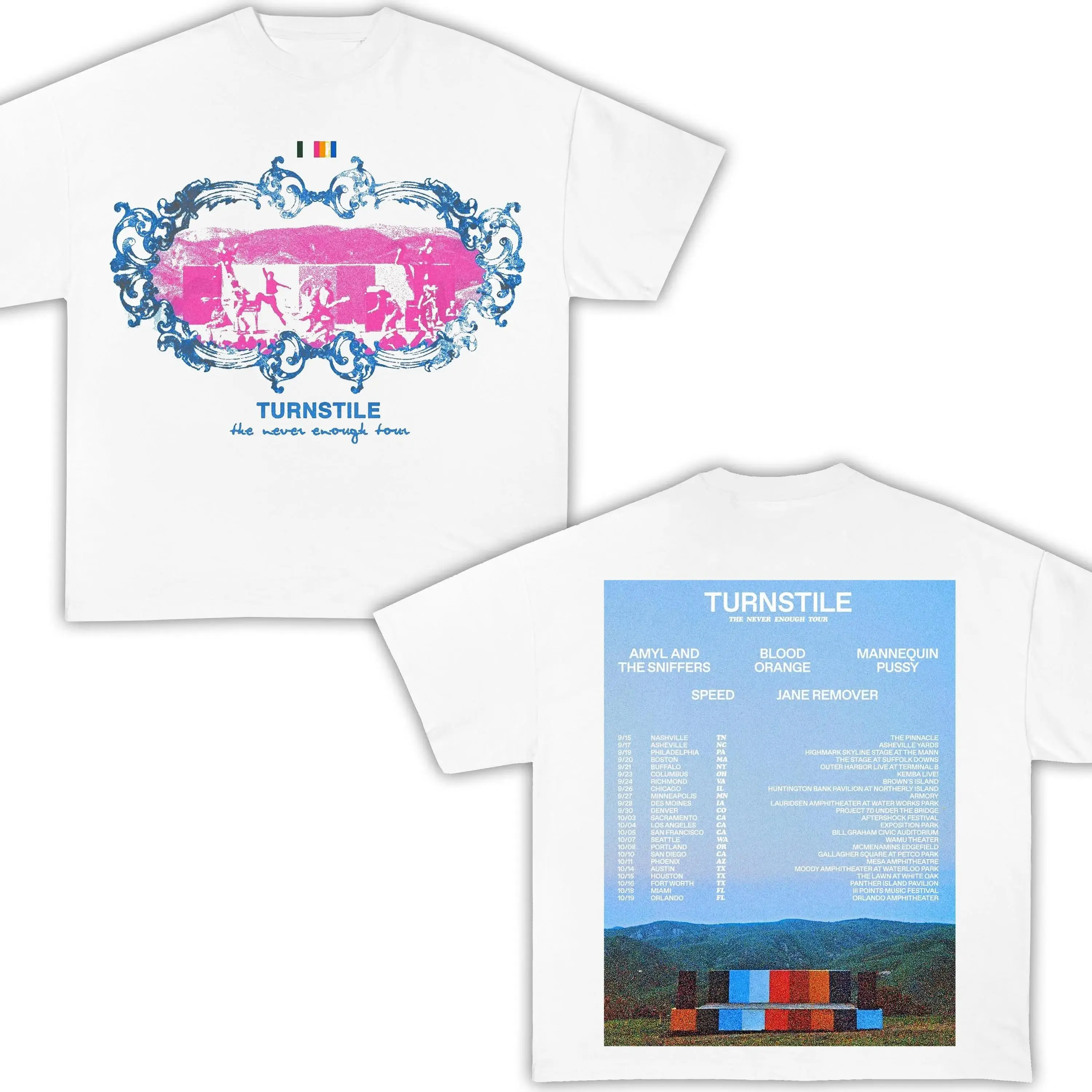 Turnstile Tour T-shirt - Rock Music Band Merch - Glow on Album Tee - Gift for Rock Music Fans - Nonstop Feeling
