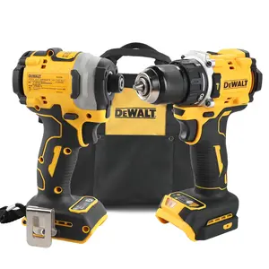 DEWALT 850&805 2-Piece 20V MAX Brushless Tool Combo Kit, Impact Driver & Hammer Drill, Portable Set For Construction Installation & Maintenance Work