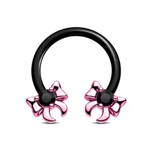 Oufer 16G Blackpink Bow Septum Ring