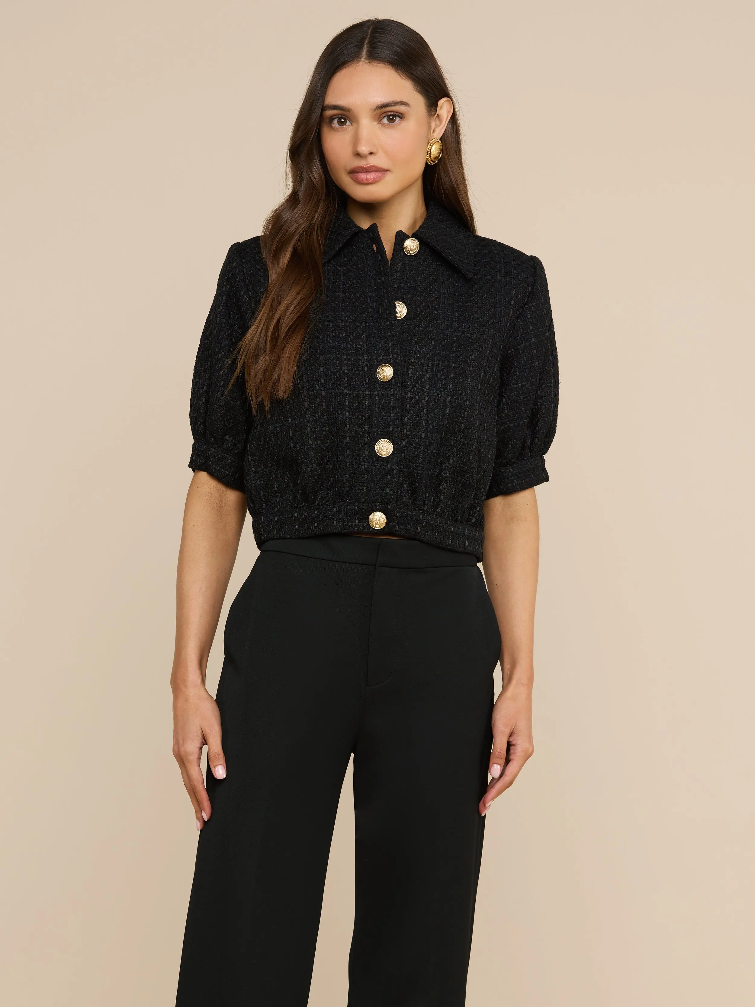 Cove Cropped Tweed Jacket Cove Cropped Tweed Jacket