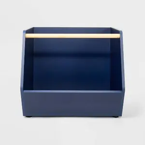 Kids' Stackable Laminate Storage Bin Blue - Pillowfort Kids' Stackable Laminate Storage Bin Blue - Pillowfort