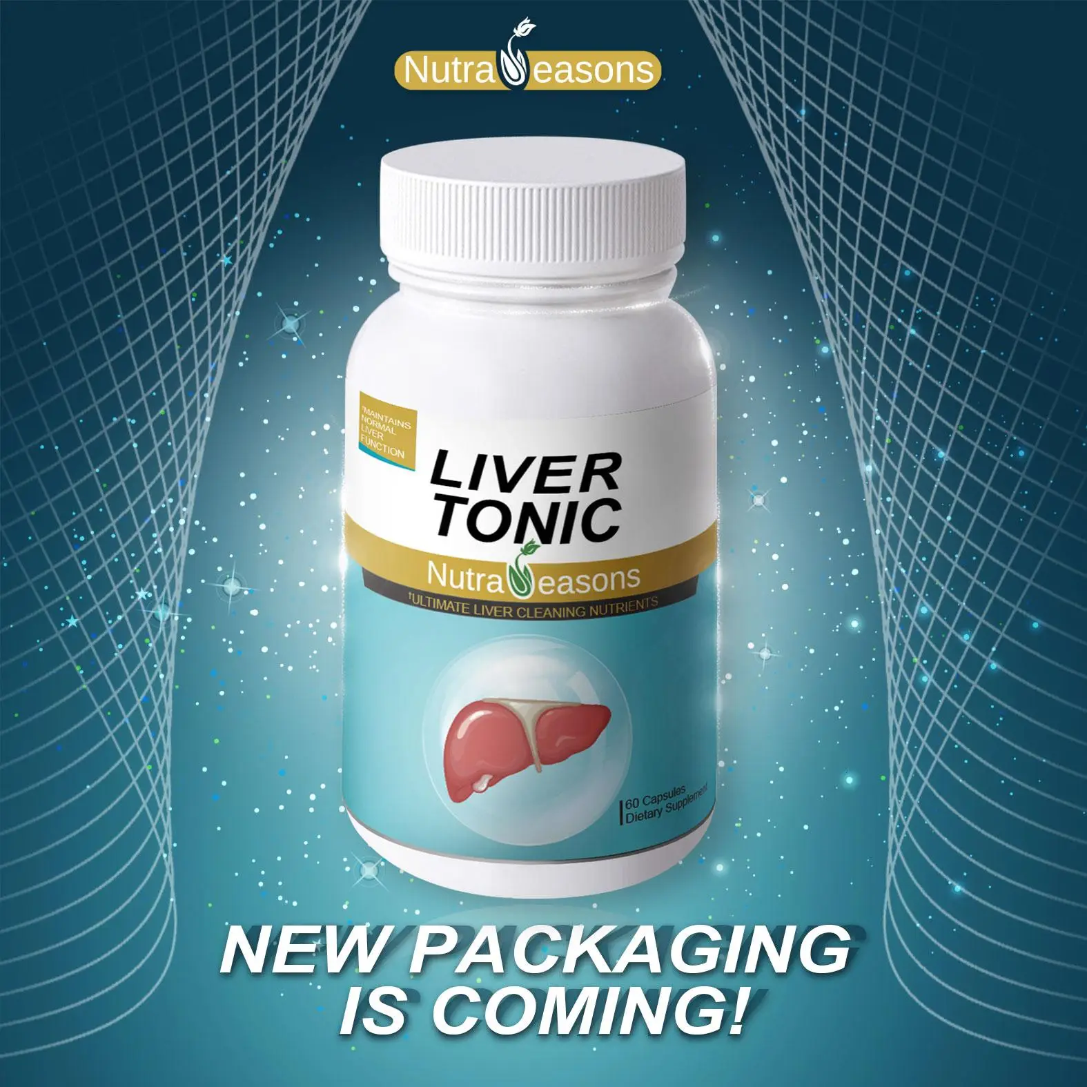 Nutra Seasons-Liver TonicCleanseDetox & Repair | immunity & AlcoholDamage| Enhance Skin Complexion60 Vega Caps Healthcare Dietary