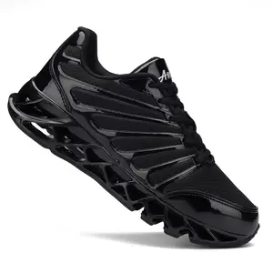 Men's Safety Work Sneakers - Breathable Steel Toe Shoes with Shock-Absorbing BladeSole, Non-Slip Outdoor Trainers