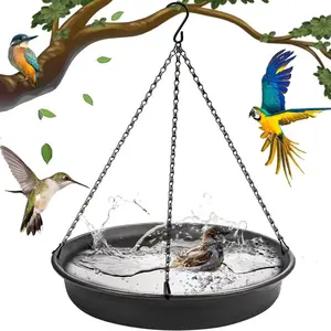 New Outdoor Garden Decor Hanging Bird Feeder, Creative Resin Bird Bath, Unique Garden Accessory, Perfect for Bird Lovers, Bird Supplies