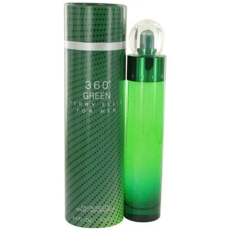 Perry Ellis 360 Green Citrus Rush Men's Fragrance, 3.3/3.4 oz EDT Cologne for Men, New In Box, Men's Cologne, Grapefruit