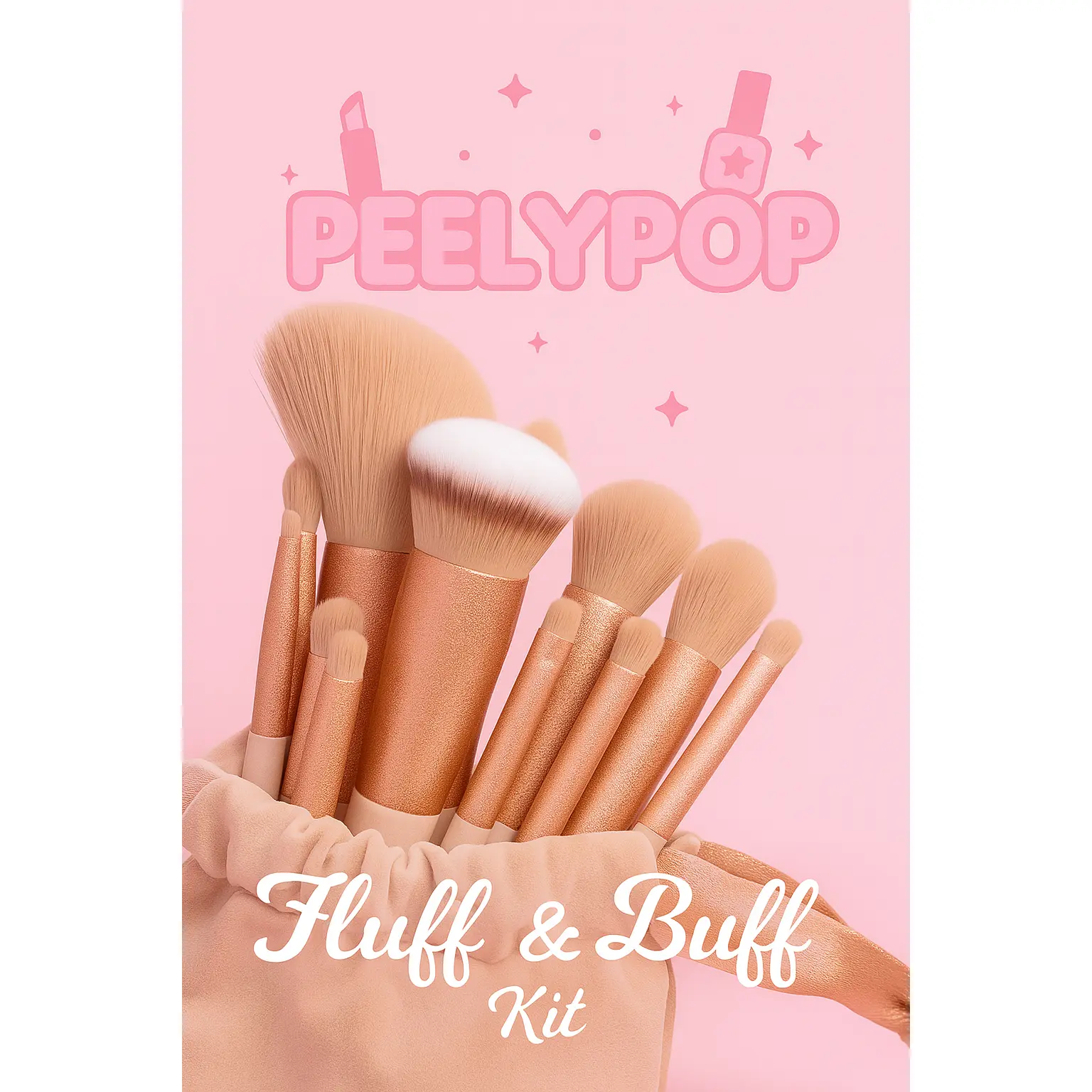 Peelypop 13 PCS Colorful Makeup Brush Set