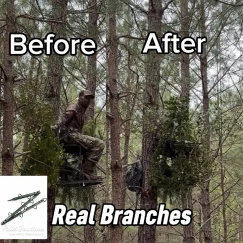 Tree Ninja-Natural Branch Hunting Blind, (Faux Branches Not Included) Use Real Branches- Tree Mounted Hunting Concealment/Blind