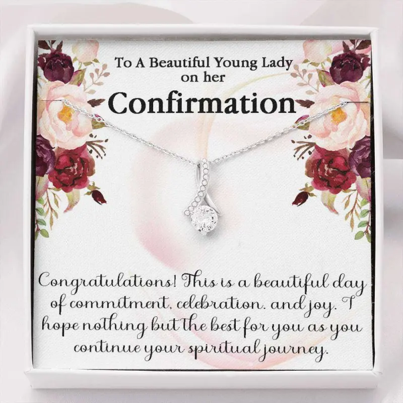 Daughter Neckalce, Confirmation Necklace Gift For Her, Holy Confirmation For Girls, Beautiful Necklace for Daughter - Perfect Gift for Birthdays, Holidays, or Special Occasions