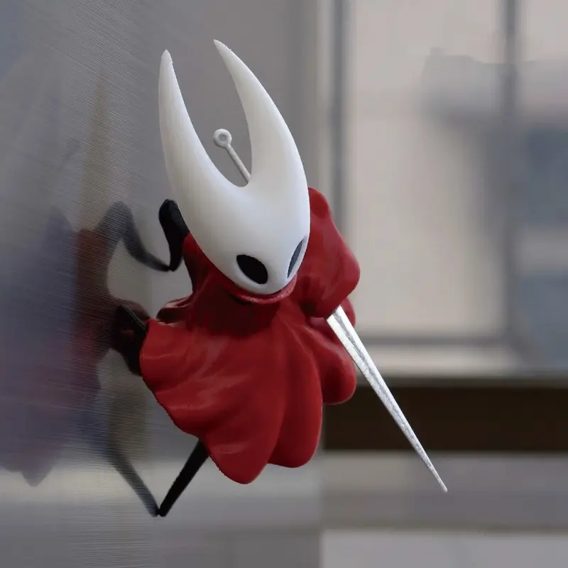 Hollow Knight Hornet Silksong Makoto Koji Fan-Made Resin Anthropomorphic Decorative Action Figures - Hyper-Realistic, Lead-Free, Non-Toxic Model Kit, Refrigerator Magnet, Desktop Ornament Gift Toy, Hyper-Realistic Action Figures
