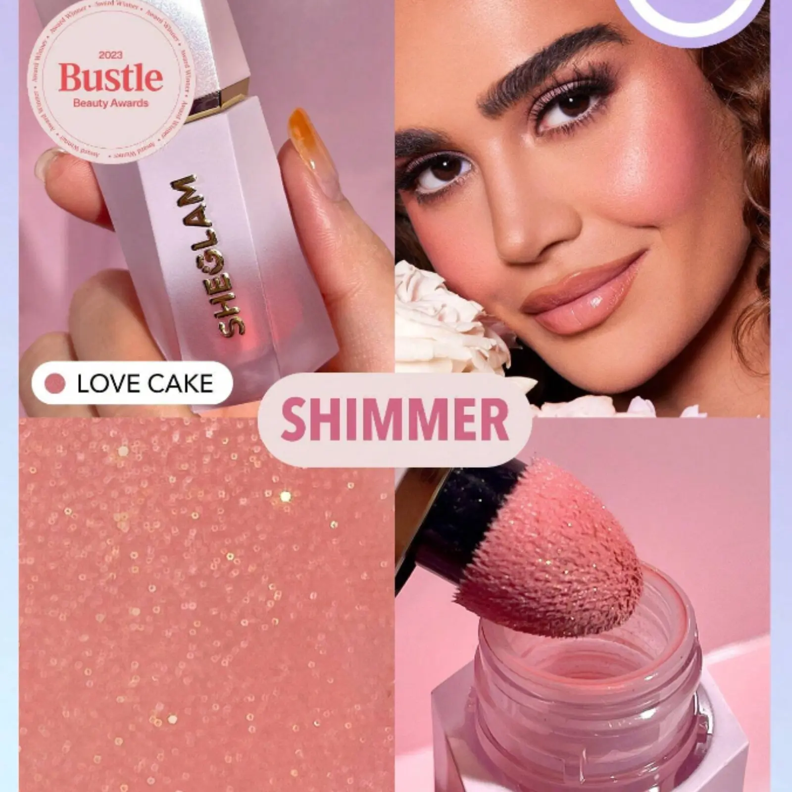 SHEGLAM Color Bloom Dayglow Liquid Blush - Long Lasting Shimmer Finish - Cosmetic, Makeup